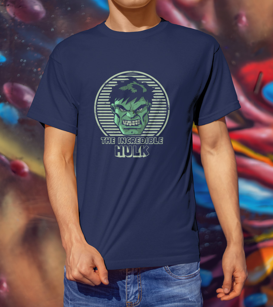 The Incredible Hulk Vintage Hulk Retro Face T-Shirt
