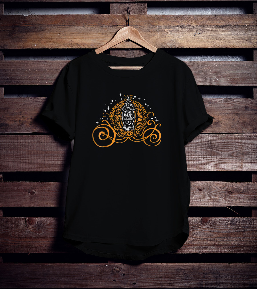 Disney Cinderella Dream Wish Pumpkin Coach T-Shirt