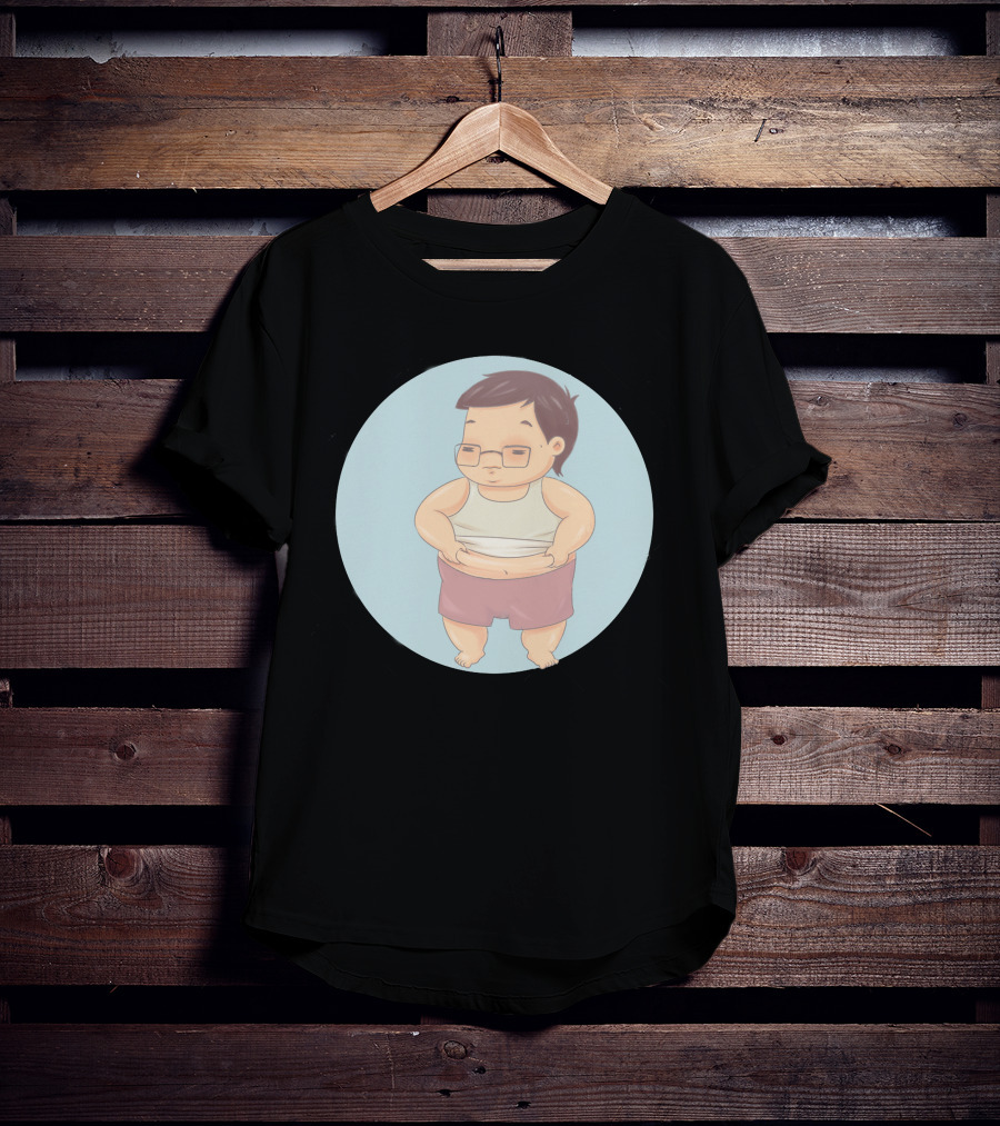 AnhBeo Round Cartoon Character T-Shirt
