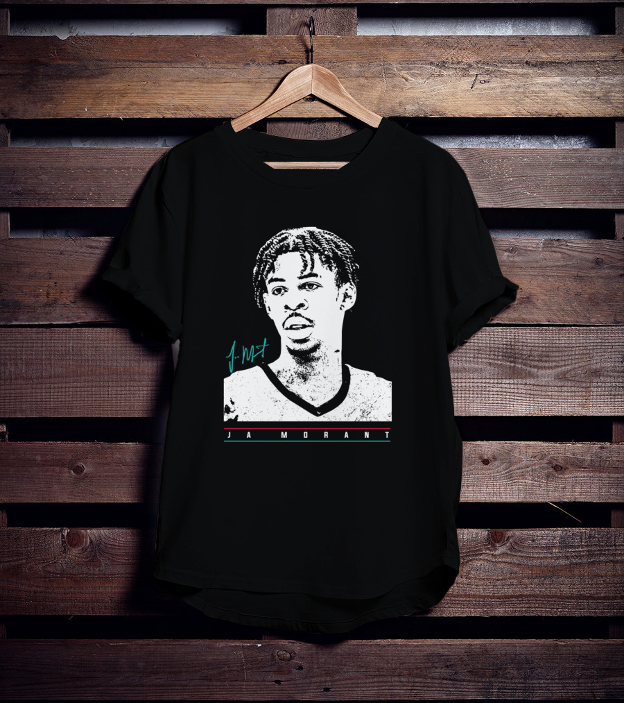 J Morant Headshot Signature JA MORANT T-Shirt