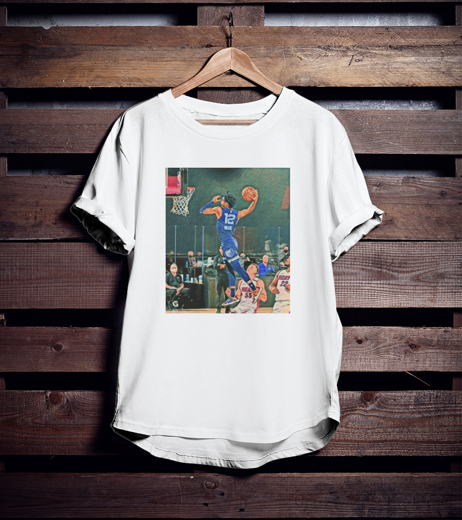 Ja Morant Dunk Over Miami Heat T-Shirt