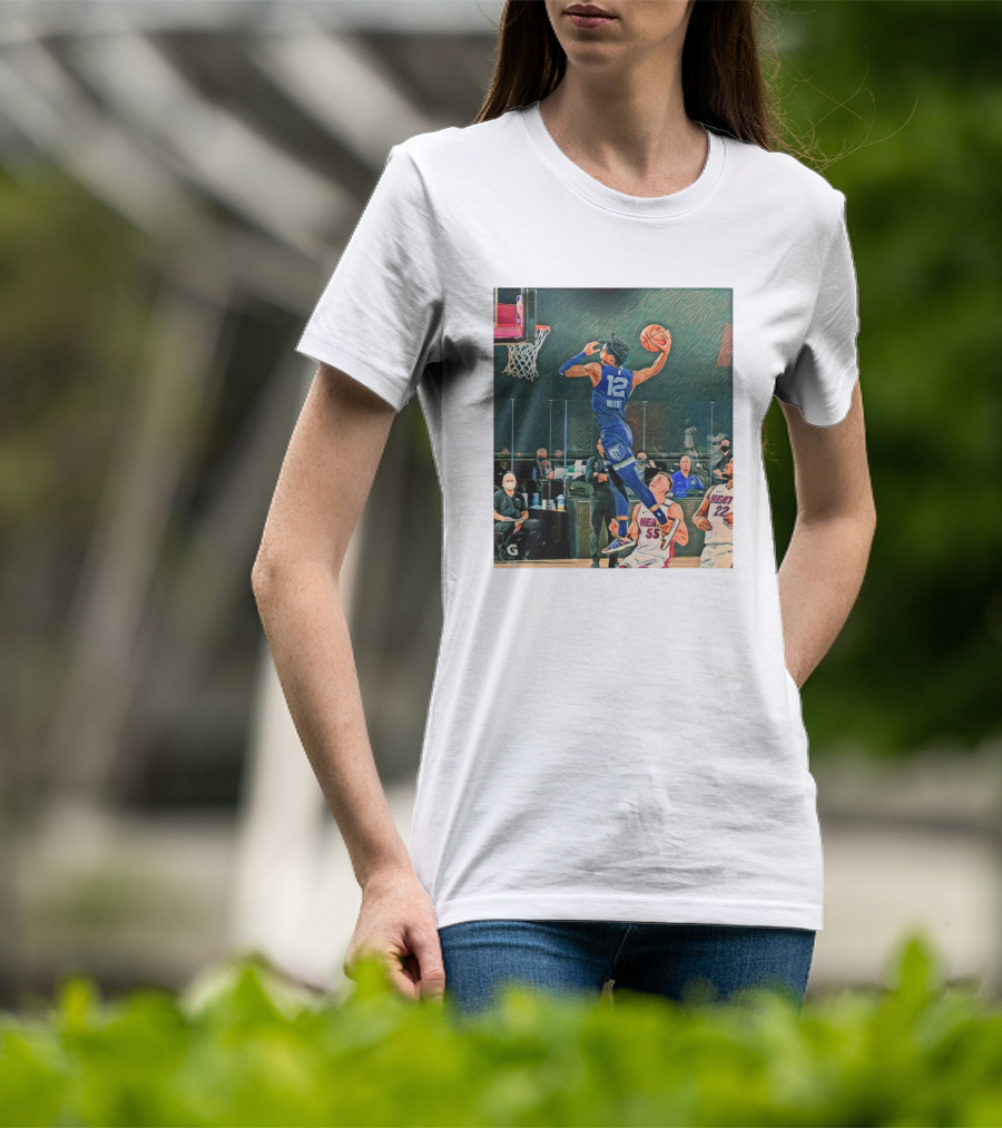 Ja Morant Dunk Over Miami Heat T-Shirt