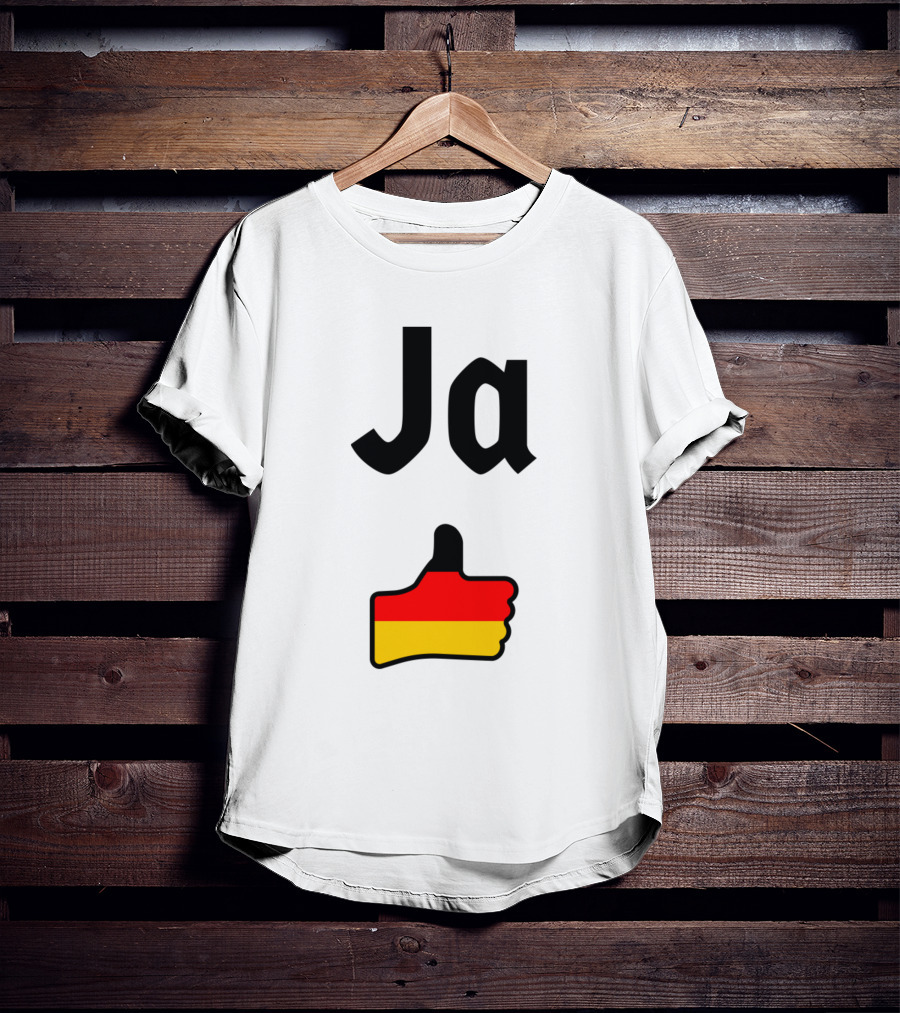 Ja Thumbs Up German Flag T-Shirt