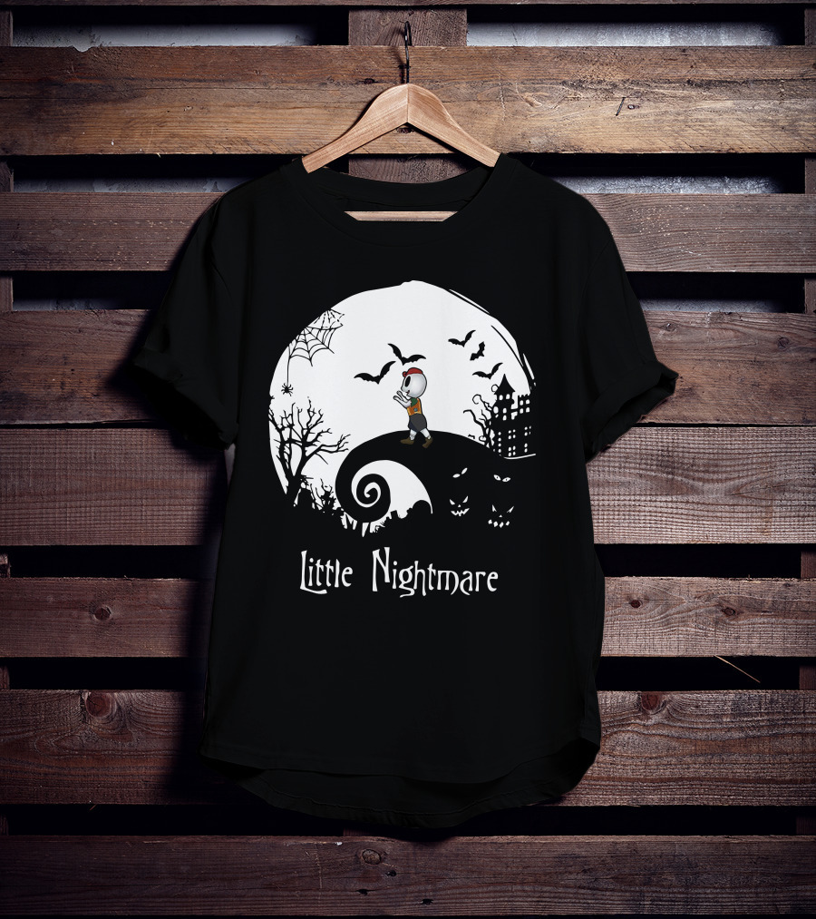 Little Nightmare Boy Halloween Spooky Scene T-Shirt