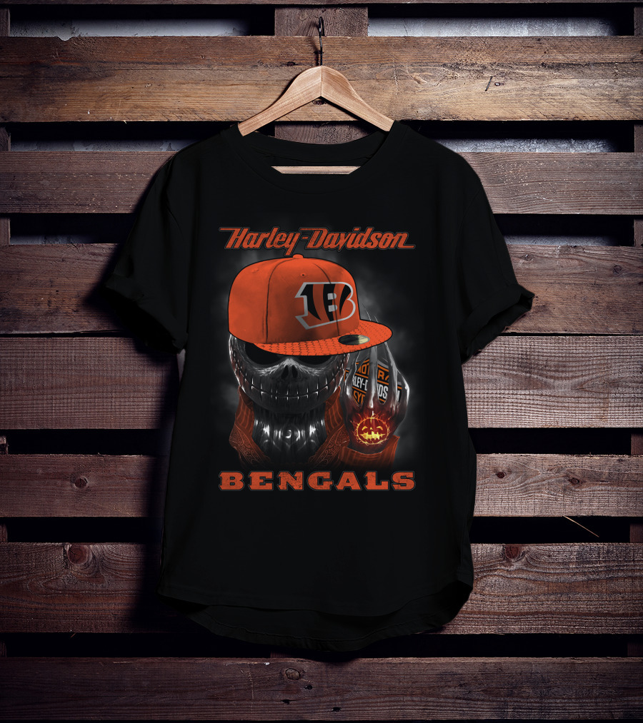 Harley Davidson Bengals Cincinnati Hd Jack T-Shirt