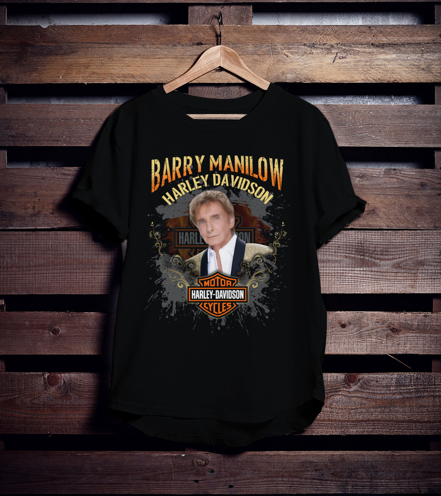 Barry Manilow Harley Davidson Motor Cycles T-Shirt