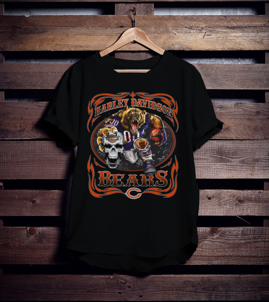 Harley Davidson Chicago Bears T-Shirt