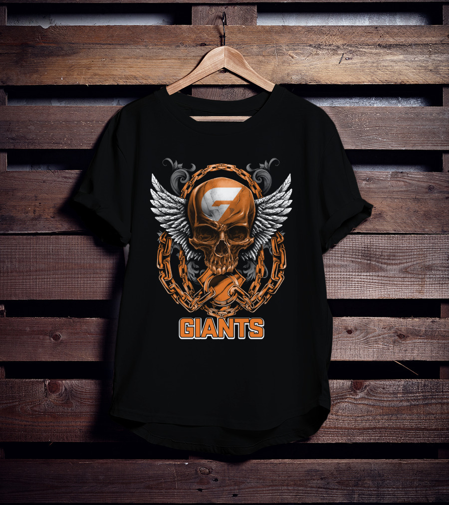 GIANTS Skull Wings Chains T-Shirt