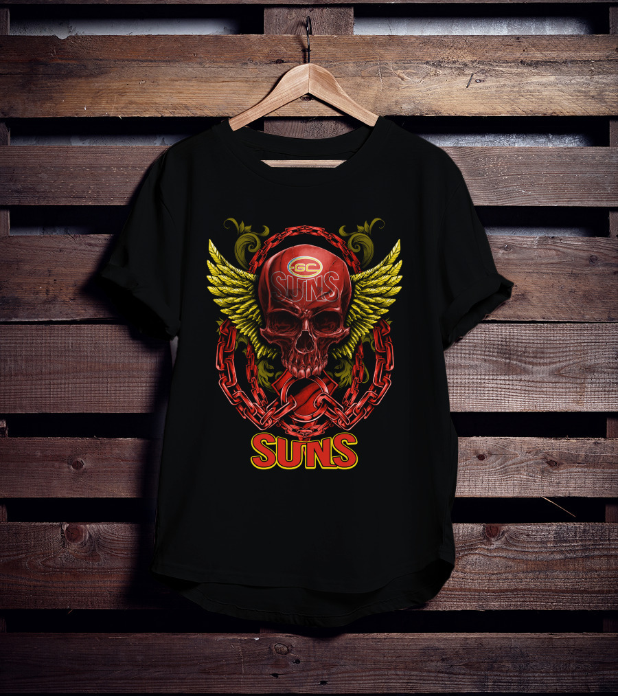 GC Suns Skull With Wings And Chains T-Shirt