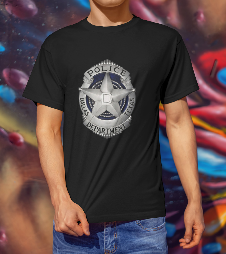 Dallas Police Department Texas Badge Emblem T-Shirt