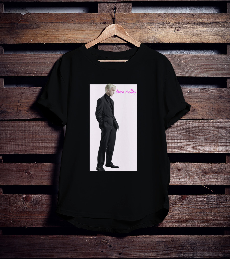 Draco Malfoy Fan Black Suit T-Shirt