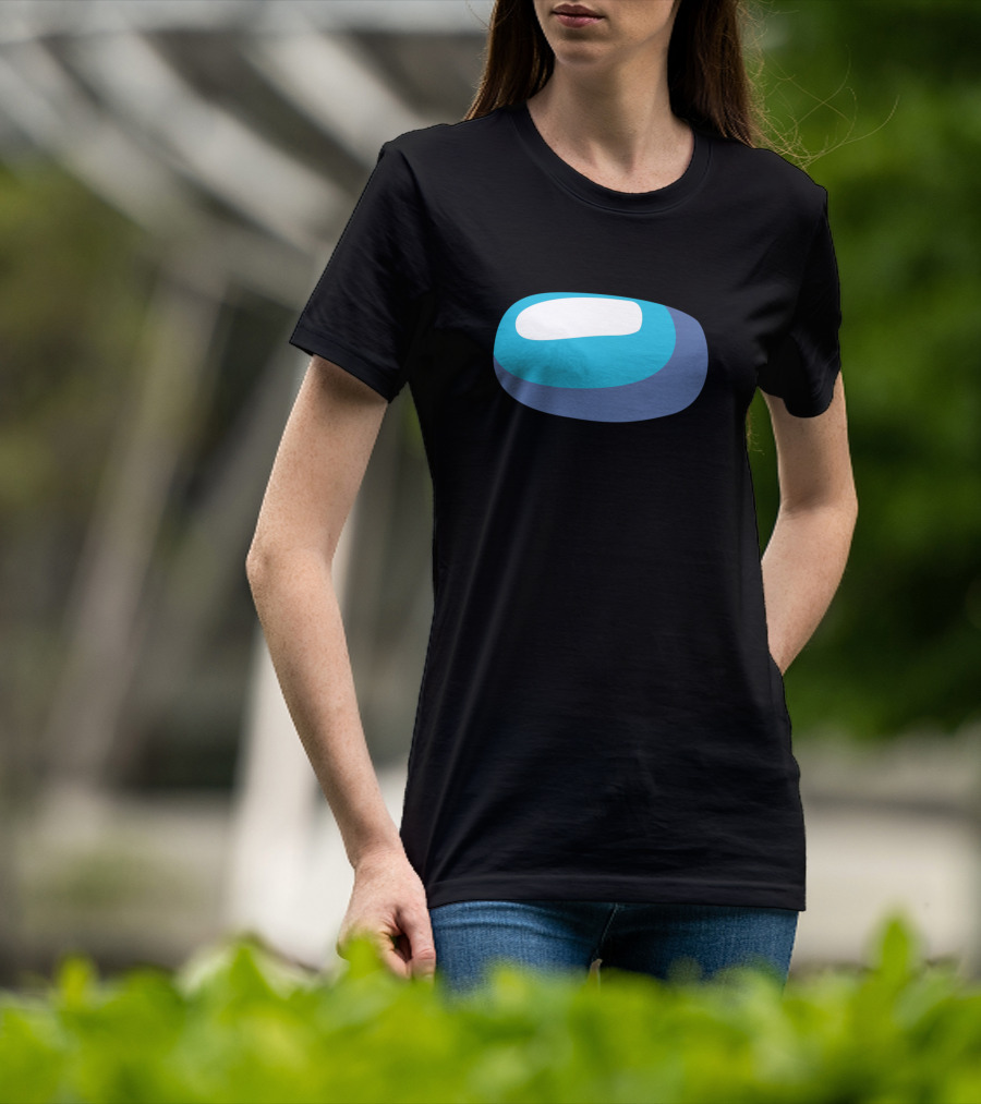 Among Us Crewmate Icon Large Visor T-Shirt