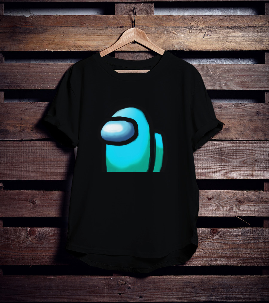 Among Us Crewmate Cyan Character T-Shirt