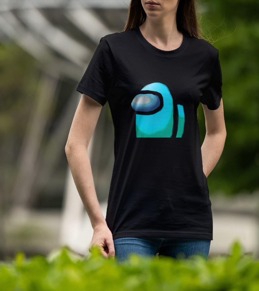 Among Us Crewmate Cyan Character T-Shirt