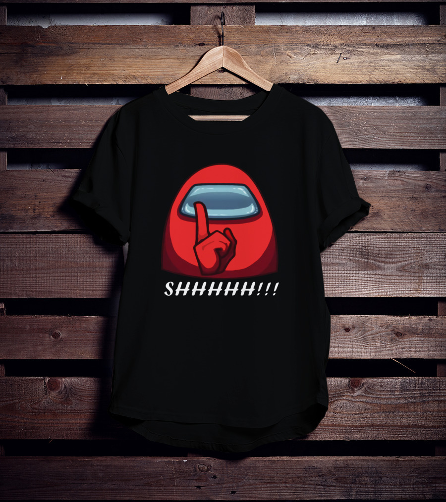 Among Us Shhhhh Quiet Gameplay Moment T-Shirt
