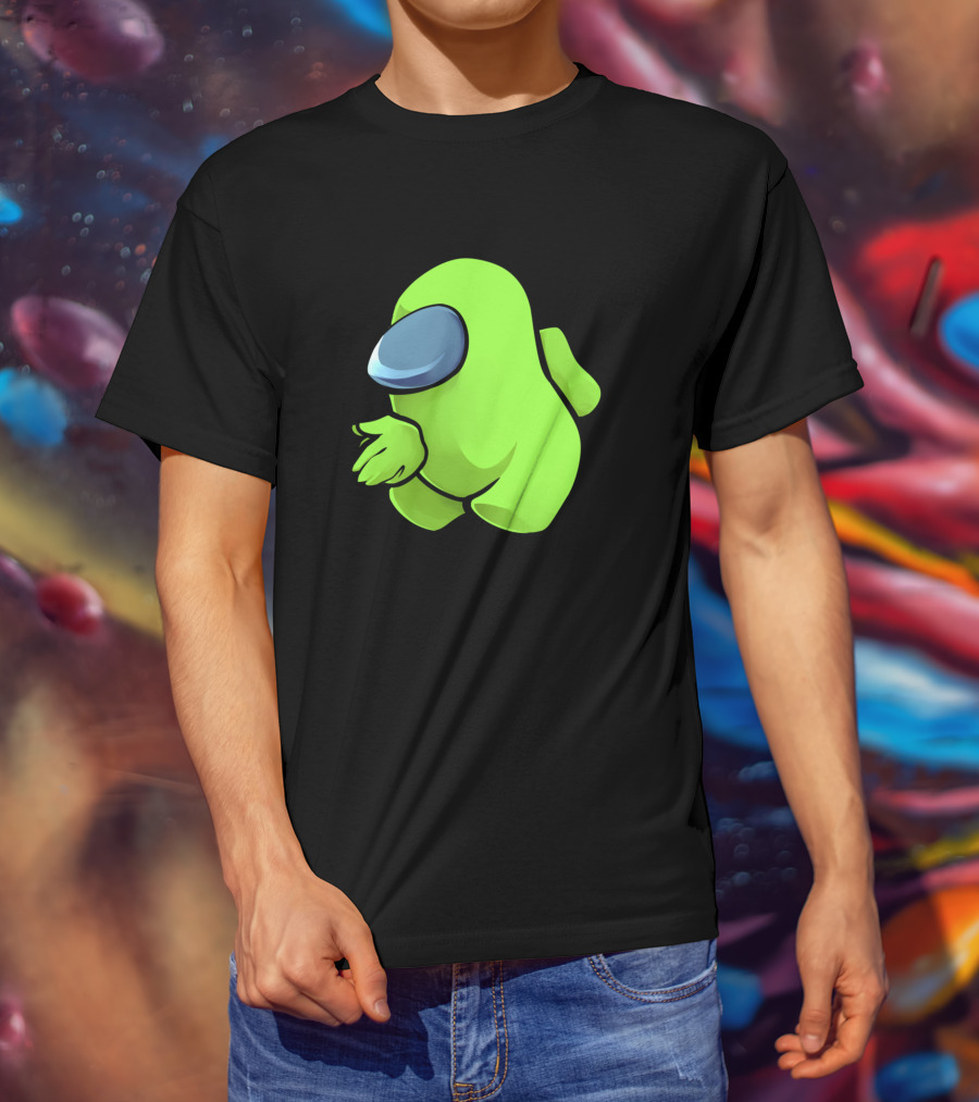 Sus Light Green Crewmate Character T-Shirt