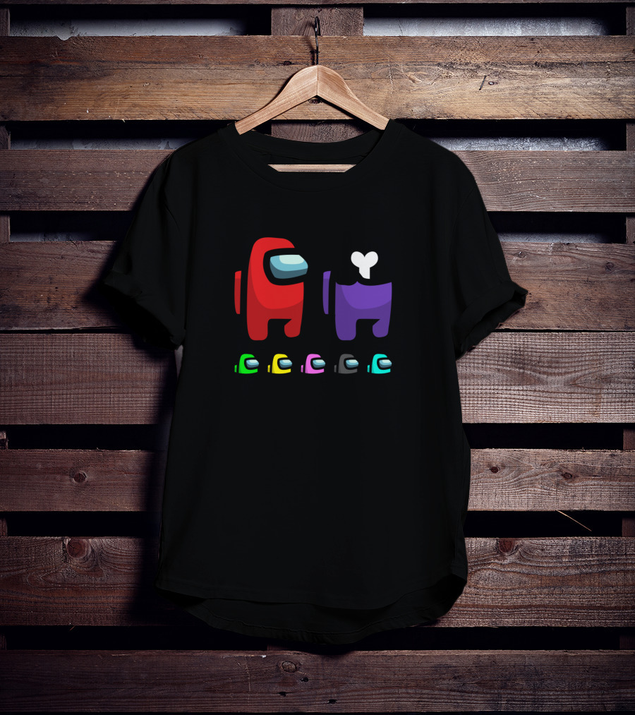 Vote Among Us Game Characters Crewmate And Impostor Iconic Scene T-Shirt