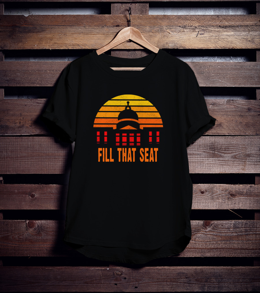 Fill That Seat 3ocgy Capitol Sunset Stripes T-Shirt