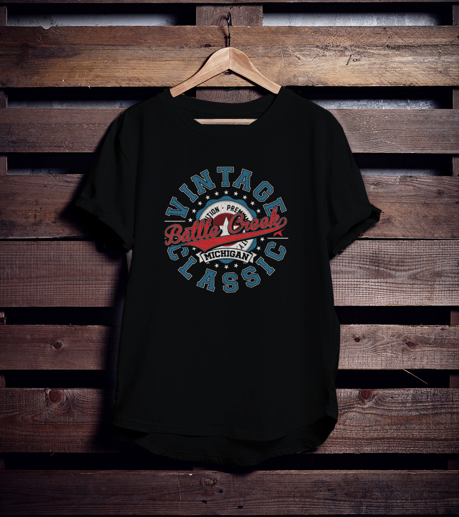 Battle Creek Michigan Vintage Classic Premium T-Shirt