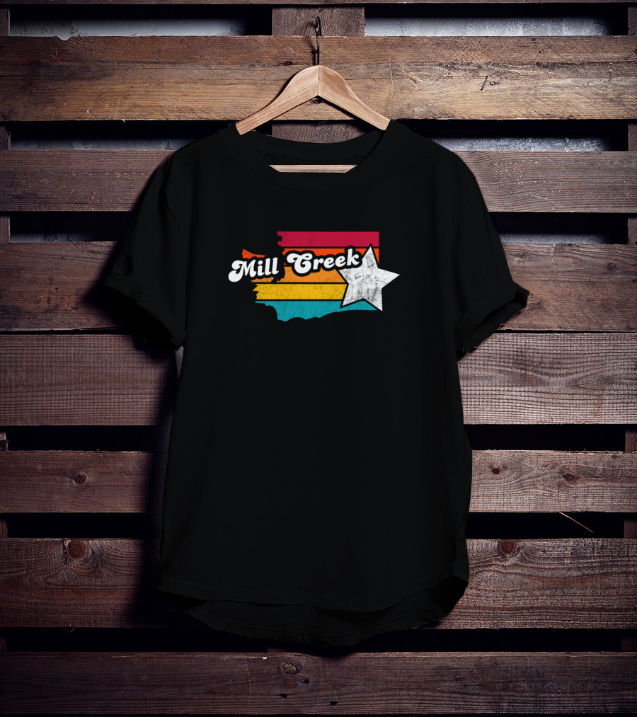 Mill Creek Washington Vintage Stripes Star T-Shirt