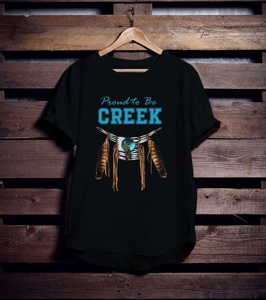 Proud To Be Creek Native American Dreamcatcher T-Shirt