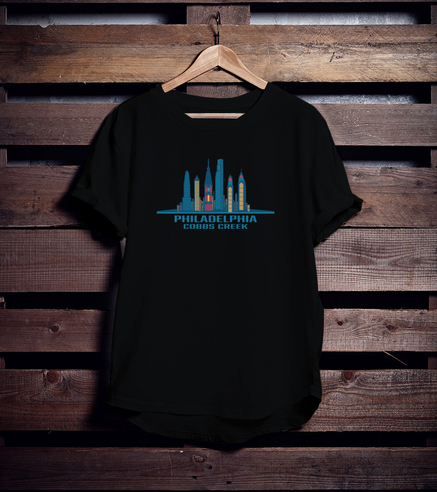 Philadelphia Cobbs Creek Cityscape Skyline T-Shirt
