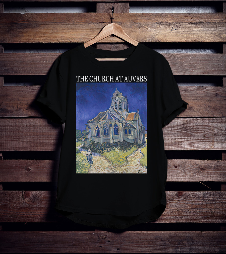 Van Gogh The Church At Auvers Painting By Vincent Van Gogh T-Shirt