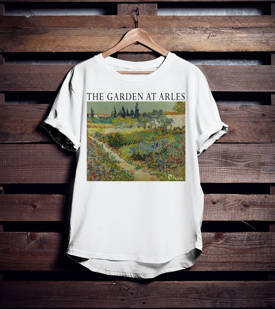 The Garden At Arles Vincent Van Gogh Vincent Signature T-Shirt