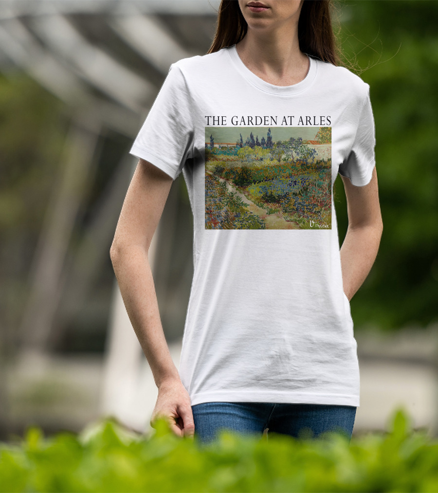 The Garden At Arles Vincent Van Gogh Vincent Signature T-Shirt