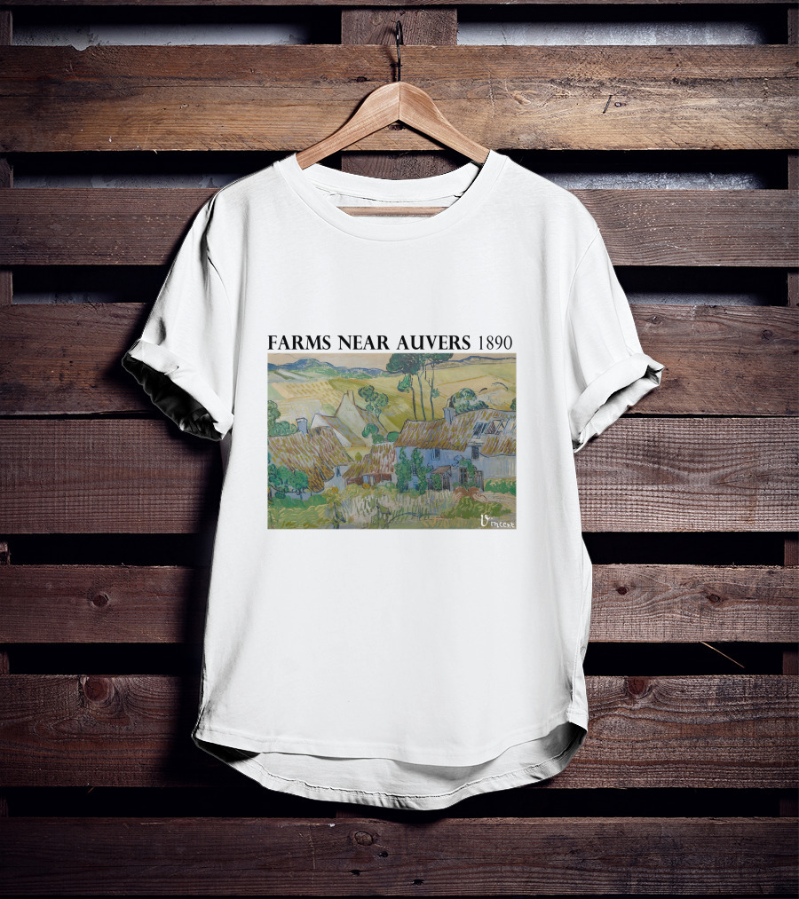 Farms Near Auvers 1890 Vincent Van Gogh T-Shirt