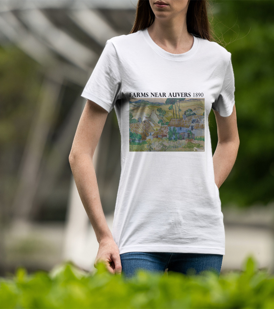 Farms Near Auvers 1890 Vincent Van Gogh T-Shirt