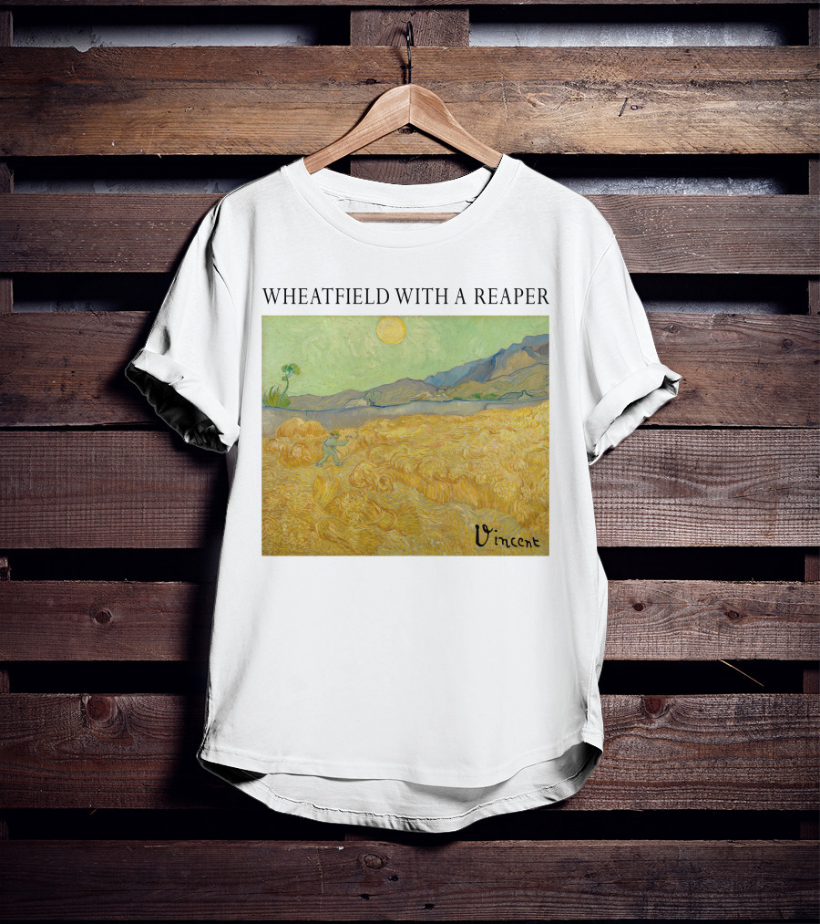 Wheatfield With A Reaper Vincent T-Shirt