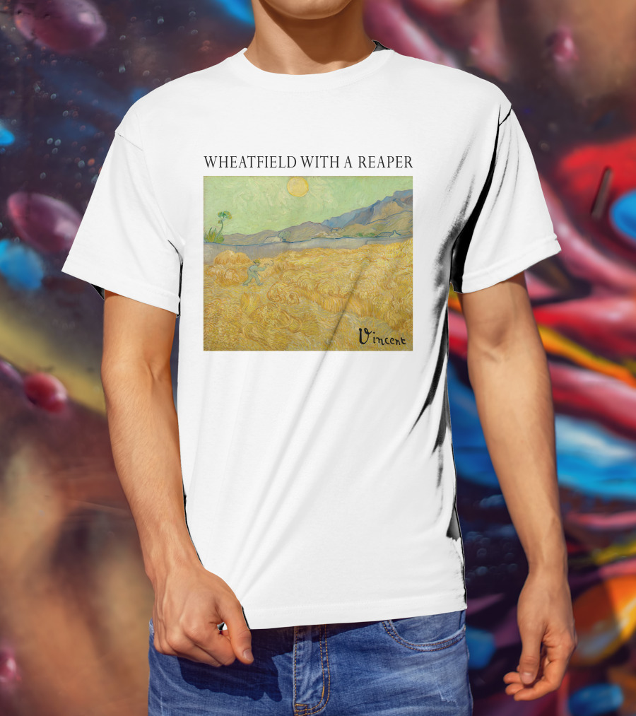 Wheatfield With A Reaper Vincent T-Shirt