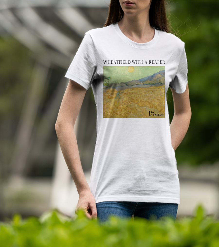 Wheatfield With A Reaper Vincent T-Shirt