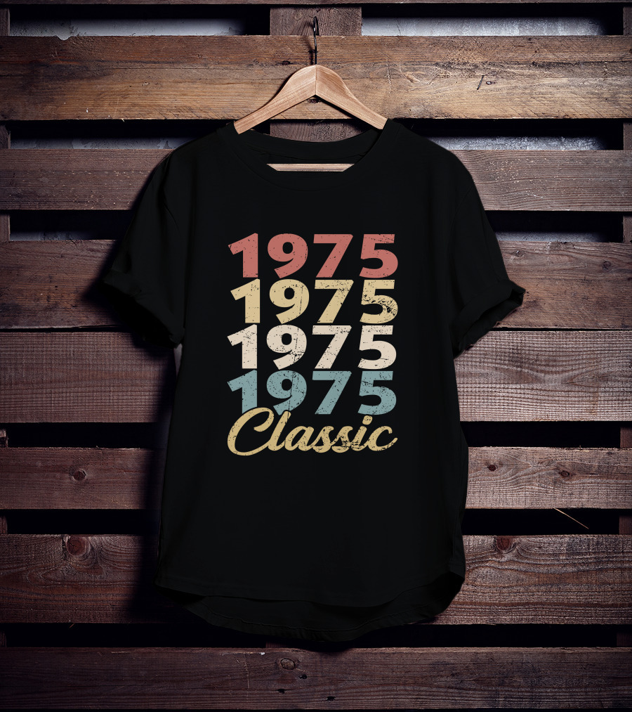 1975 Classic Retro Typography T-Shirt