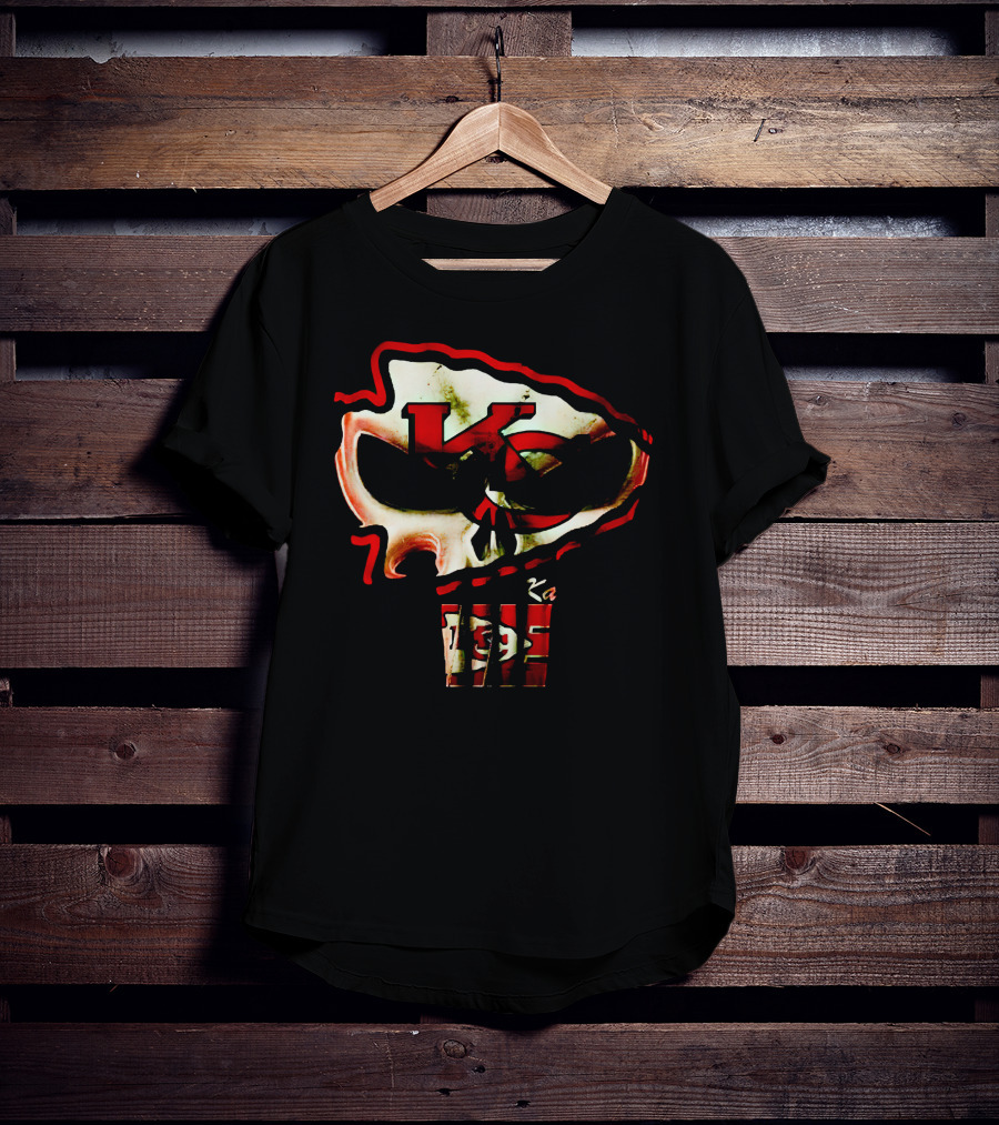 Kansas City Chiefs KC Skull T-Shirt