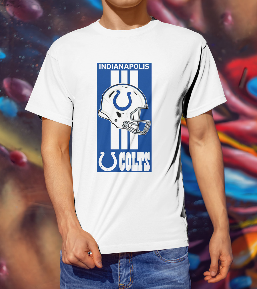Indianapolis Colts Helmet Logo T-Shirt