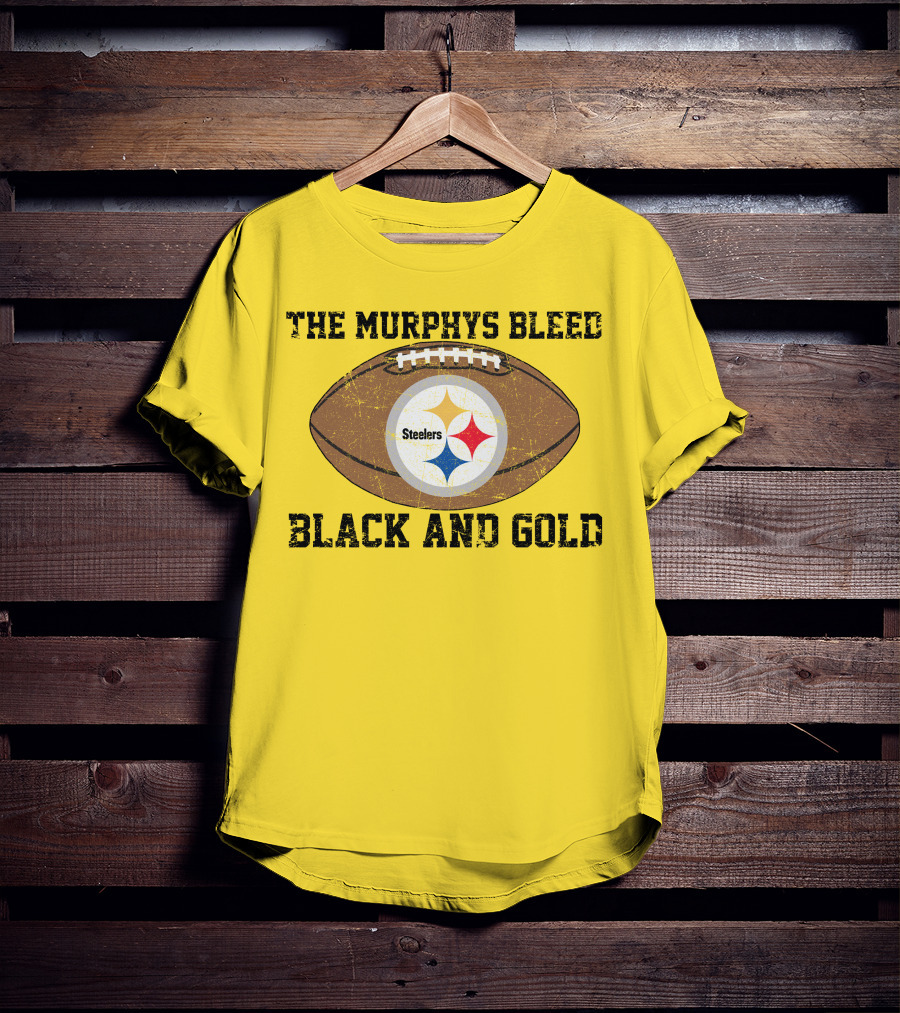 Pittsburgh Steelers The Murphys Bleed Black And Gold Football T-Shirt