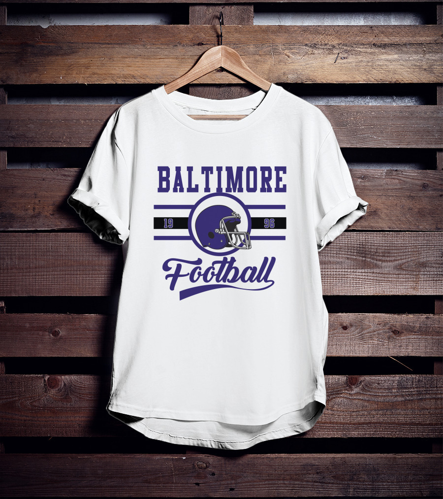 Baltimore Ravens Football 1996 Helmet T-Shirt