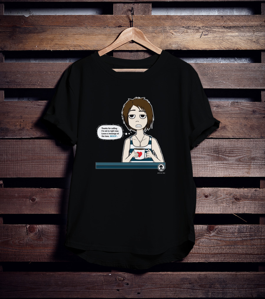 Thanks For Calling BEEP Coffee Character Alicia Sai T-Shirt