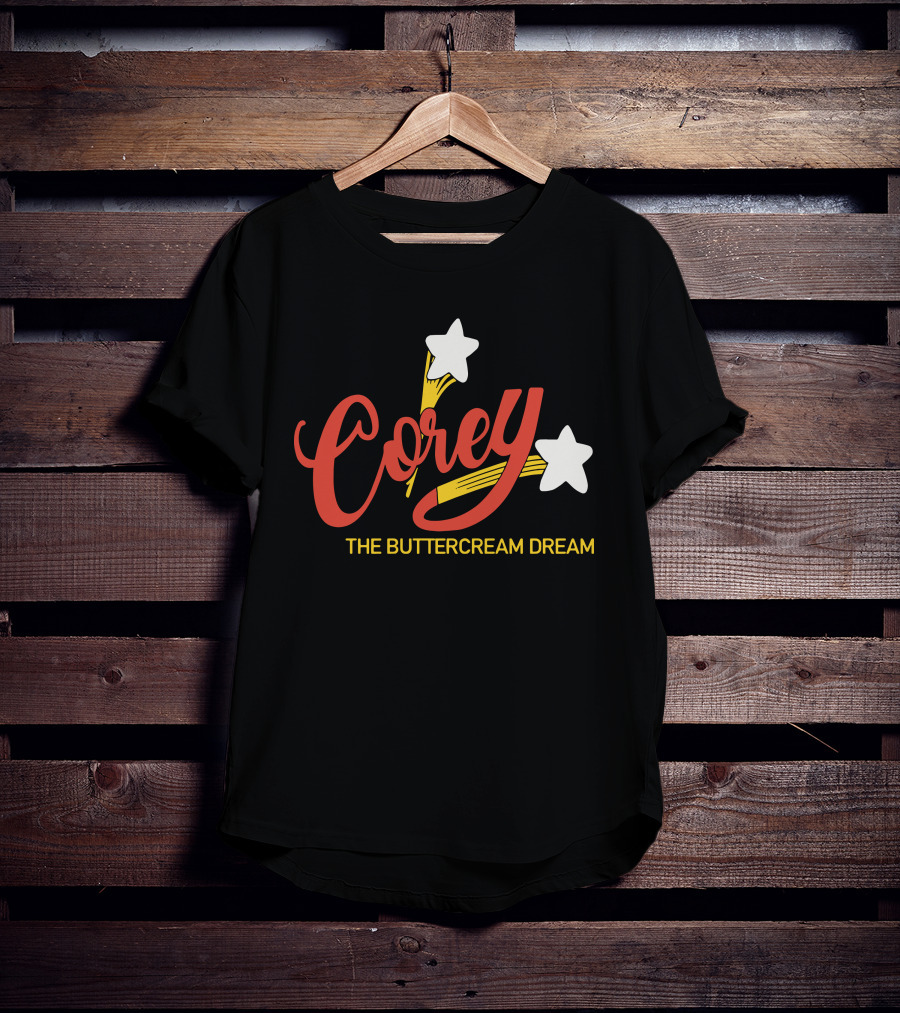 Corey The Buttercream Dream Stars And Swirls T-Shirt