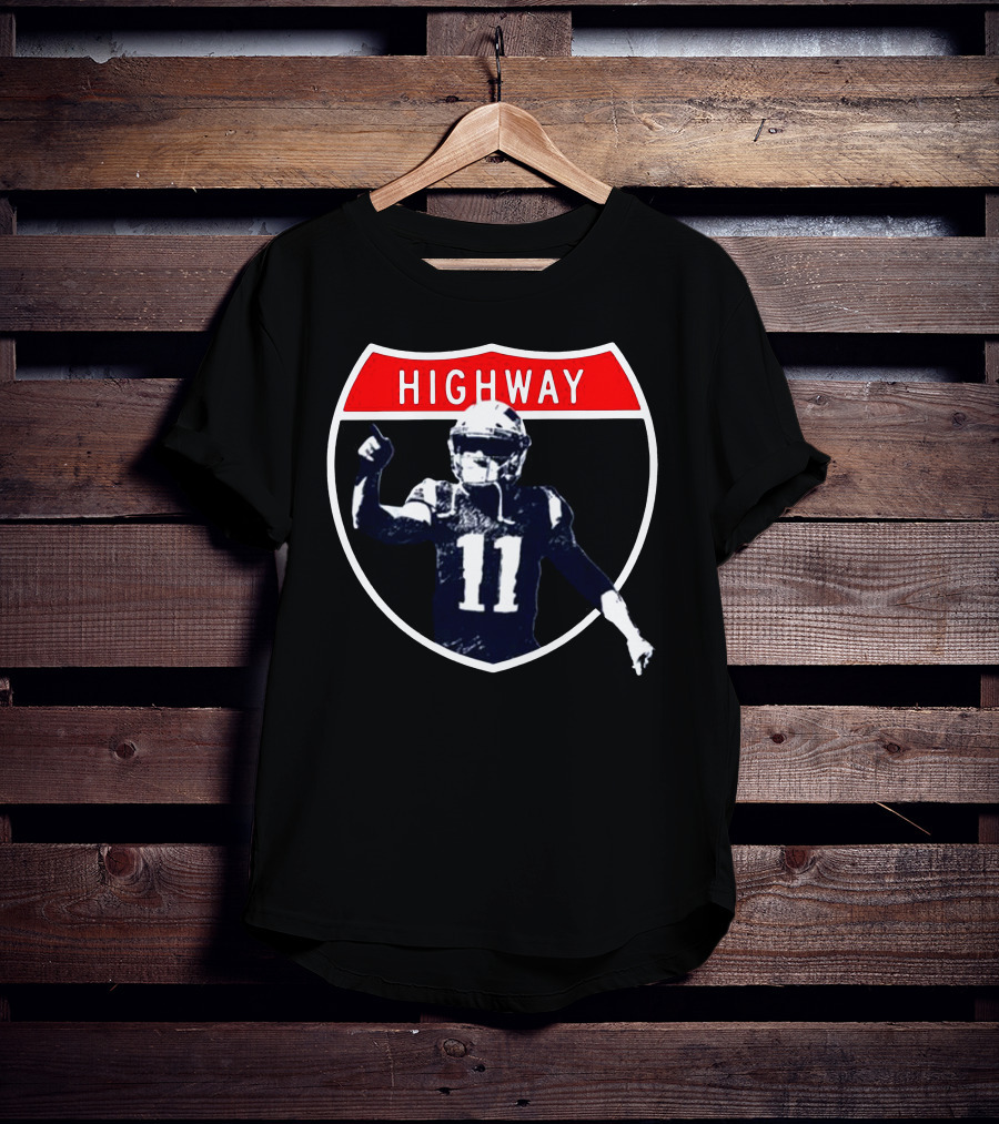 Highway Football Number 11 Shield T-Shirt