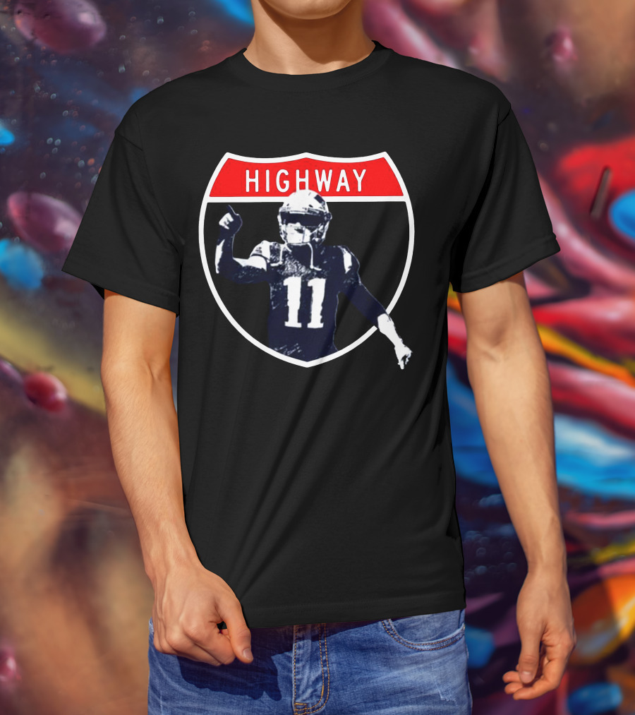 Highway Football Number 11 Shield T-Shirt