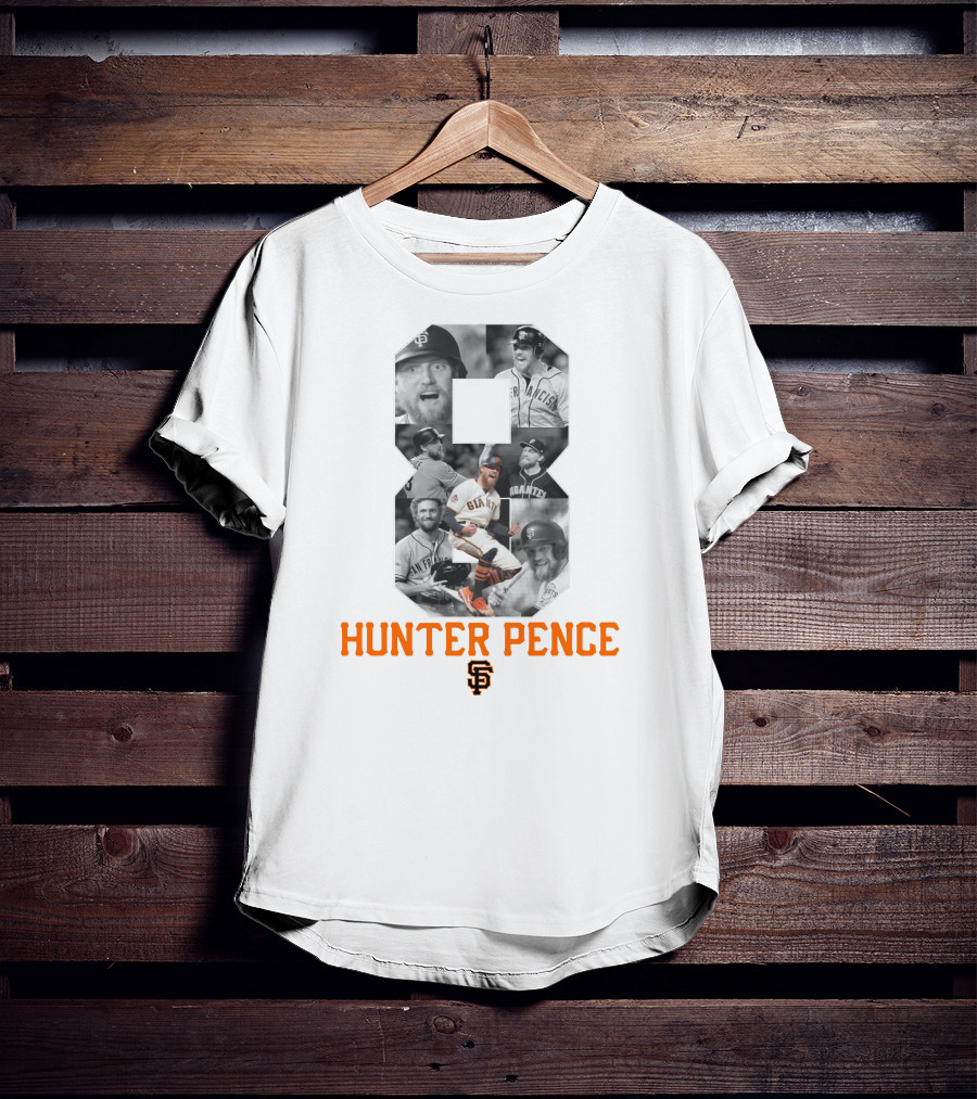 Hunter Pence San Francisco Giants Number 8 Baseball T-Shirt