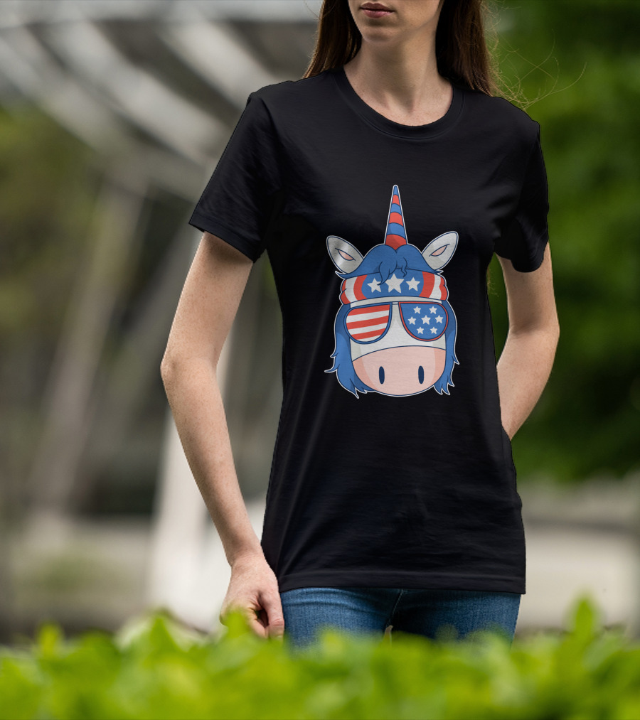 American Unicorn Stars And Stripes 1379084 T-Shirt