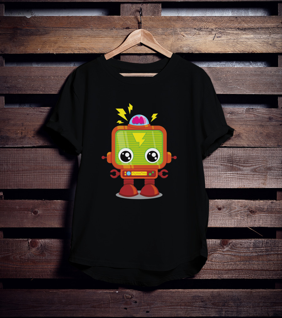 Baby Robot 29128 Lightning Brain Power T-Shirt