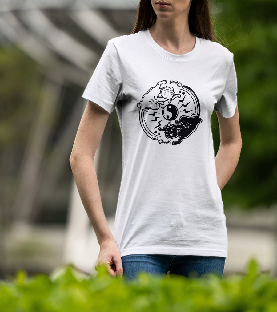 Balance 1185067 Yin Yang Cats T-Shirt