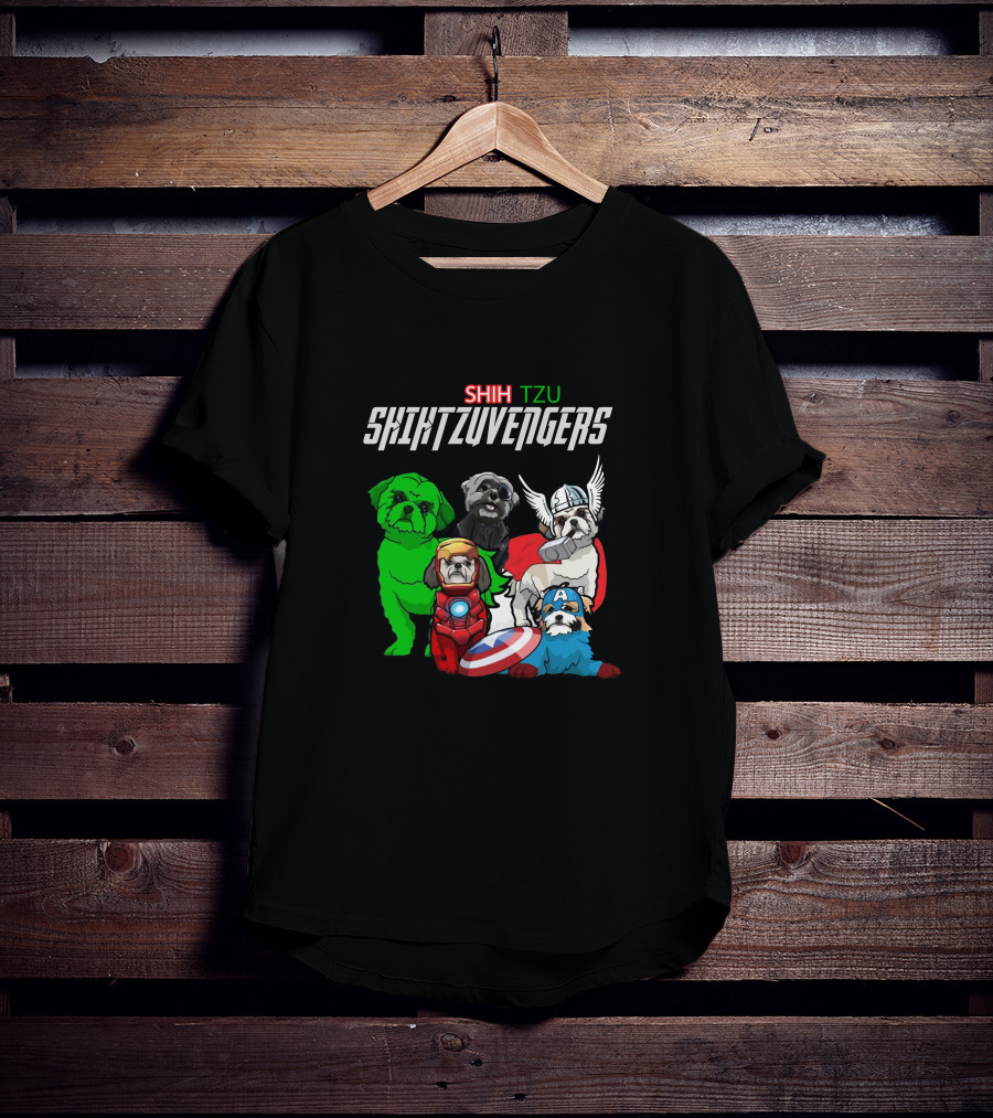 Shih Tzu Marvel Avengers Crossover T-Shirt