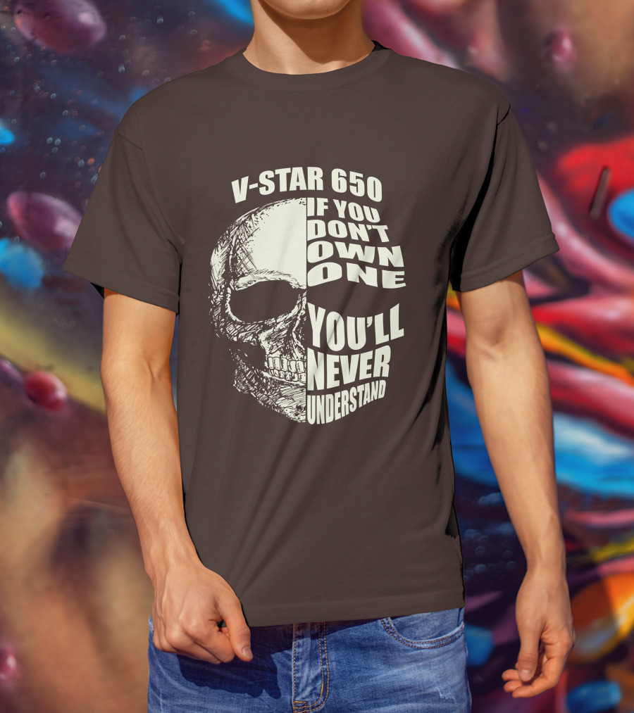V-Star 650 If You Don't Own One You'll Never Understand Skull T-Shirt