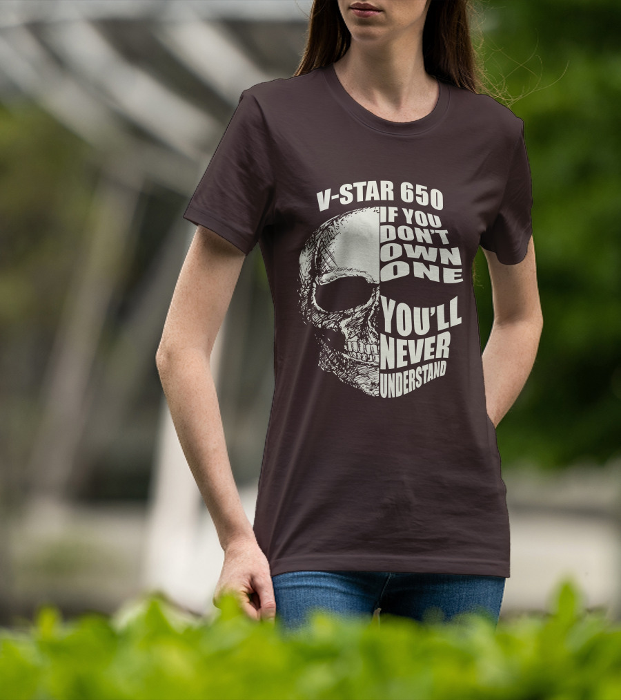 V-Star 650 If You Don't Own One You'll Never Understand Skull T-Shirt